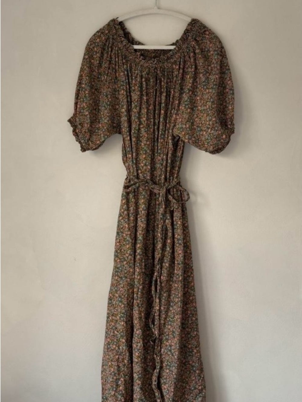 Doen Safflower Yellow Laurel Canyon Rose Dress XL